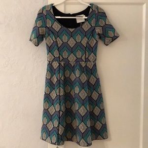 Knee length anthro dress! Perfect for a wedding!